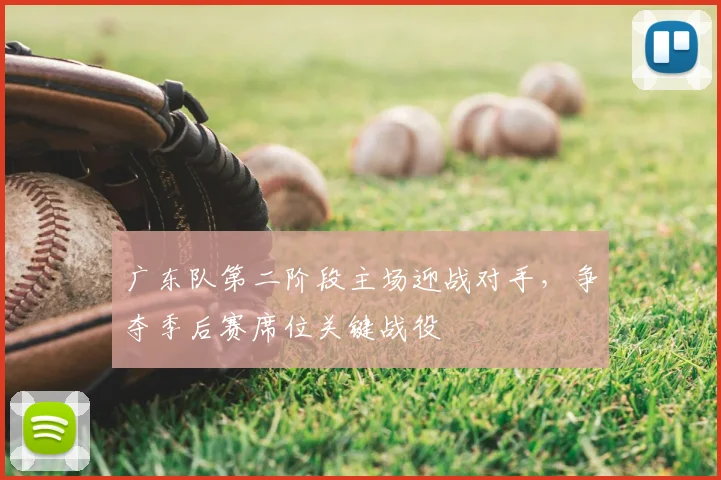 广东队第二阶段主场迎战对手，争夺季后赛席位关键战役